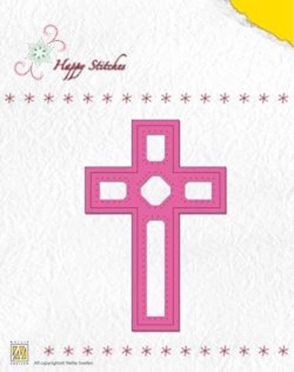 Stitching Die - Happy Stitches cross